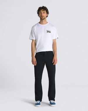 Vans Authentic Chino Slim Pantolon Erkek Siyah | Türkiye YQS914260