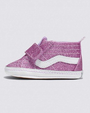 Vans Bebek Sk8-Hi Crib Glitter Ayakkabı Çocuk Pembe | Türkiye RTC092317