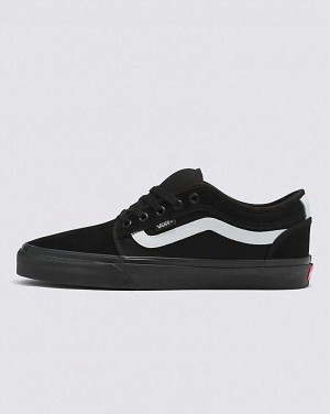 Vans Chukka Low Sidestripe Kaykay Ayakkabısı Kadın Siyah Beyaz | Türkiye MGQ265903