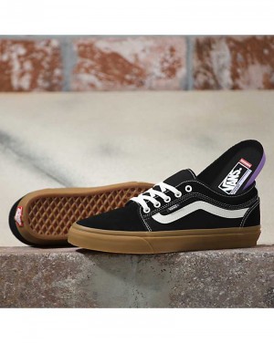 Vans Chukka Low Sidestripe Kaykay Ayakkabısı Kadın Siyah | Türkiye HXM392871