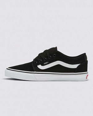 Vans Chukka Low Sidestripe Kaykay Ayakkabısı Erkek Siyah Beyaz | Türkiye XOI570916