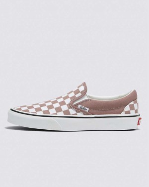 Vans Classic Slip-On Checkerboard Ayakkabı Kadın Pembe | Türkiye HXN152830