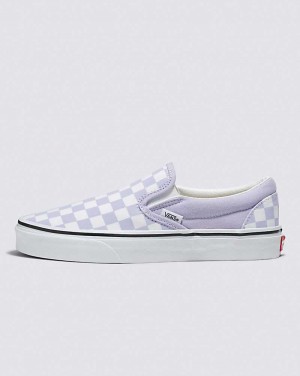 Vans Classic Slip-On Checkerboard Ayakkabı Kadın Mor | Türkiye SWJ398142