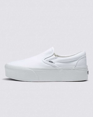 Vans Classic Slip-On Stackform Ayakkabı Kadın Beyaz | Türkiye MSZ269138