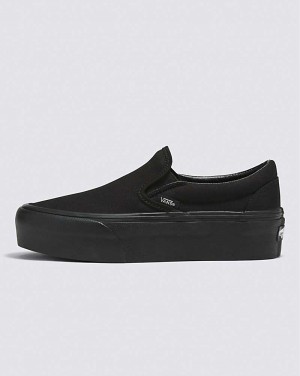 Vans Classic Slip-On Stackform Kanvas Ayakkabı Kadın Siyah | Türkiye QHX568721