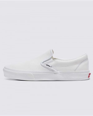 Vans Customs Elevated Deri Slip-On Ayakkabı Erkek Beyaz | Türkiye ZVF735826