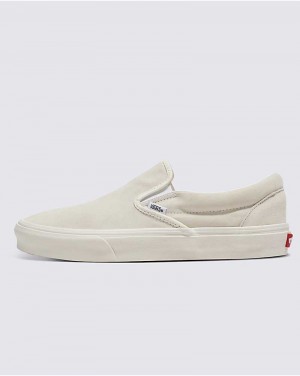 Vans Customs Elevated Marshmallow Süet Slip-On Ayakkabı Erkek Beyaz | Türkiye VIF180597