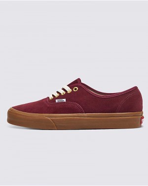 Vans Customs Elevated Süet Gum Sole Authentic Ayakkabı Erkek Bordo | Türkiye ADE428031