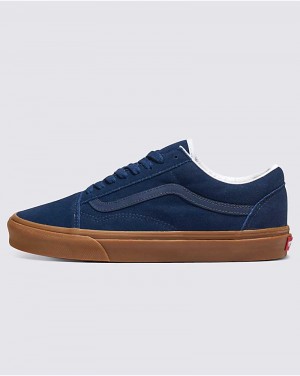 Vans Customs Elevated Süet Gum Sole Old Skool Ayakkabı Kadın Lacivert | Türkiye PHF462390