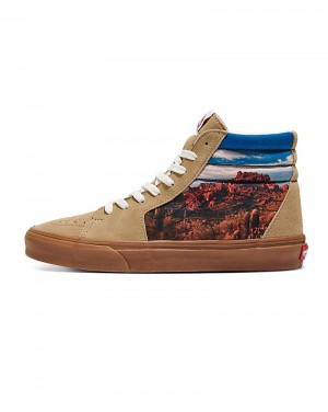 Vans Customs Image Library Desert Sk8-Hi Ayakkabı Kadın Kahverengi | Türkiye WME093412