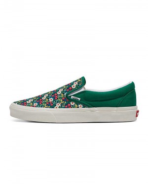 Vans Customs Image Library Slip-On Ayakkabı Erkek Yeşil | Türkiye UAB924506