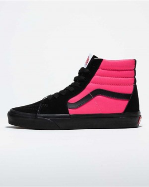 Vans Customs Sk8-Hi Ayakkabı Kadın Pembe Siyah | Türkiye KVD675238