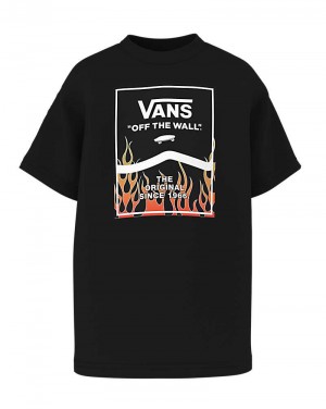 Vans Küçük Çocuk Print Box 2.0 Tişört Çocuk Siyah | Türkiye MWZ285761