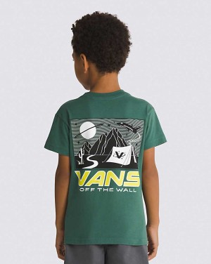 Vans Küçük Çocuk Space Camp Tişört Çocuk Yeşil | Türkiye ALJ638092