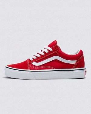 Vans Old Skool Ayakkabı Erkek Kırmızı Beyaz | Türkiye TLN035486