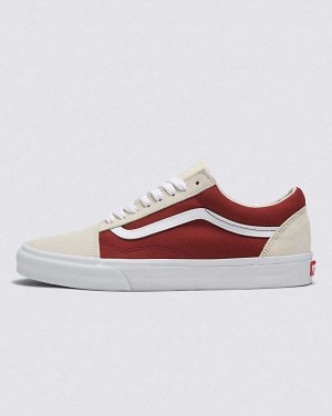 Vans Old Skool Kanvas Süet Ayakkabı Erkek Koyu Kırmızı | Türkiye OWY710934