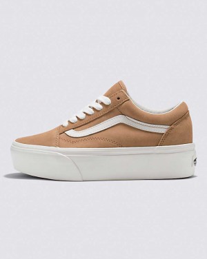 Vans Old Skool Stackform Soft Süet Ayakkabı Kadın Kahverengi | Türkiye QWF591342