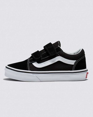 Vans Old Skool V Ayakkabı Çocuk Siyah Beyaz | Türkiye FYI167240