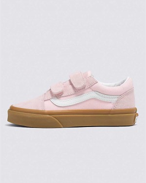 Vans Old Skool V Corduroy Ayakkabı Çocuk Pembe | Türkiye WXG123857