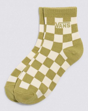 Vans PNP Half Crew Çorap Kadın Yeşil Beyaz | Türkiye SMJ401583