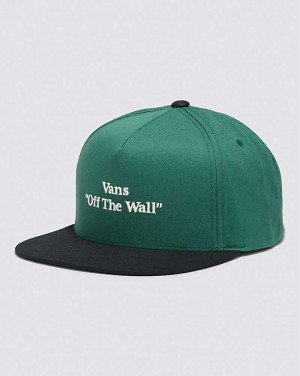 Vans Quoted Snapback Şapkalar Erkek Yeşil | Türkiye QEN258630