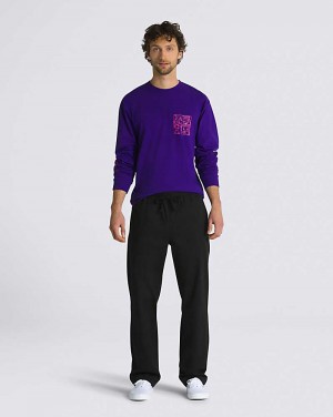 Vans Range Relaxed Elastic Pantolon Erkek Siyah | Türkiye VFN954318