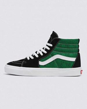 Vans Sk8-Hi Ayakkabı Erkek Siyah Yeşil | Türkiye INK031862