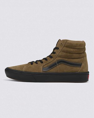 Vans Sk8-Hi ComfyCush Süet Ayakkabı Erkek Kahverengi | Türkiye TGL560781