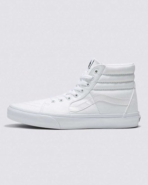 Vans Sk8-Hi Geniş Ayakkabı Erkek Beyaz | Türkiye LQT761524