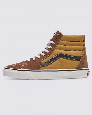 Vans Sk8-Hi Kanvas Süet Ayakkabı Erkek Kahverengi | Türkiye TQF570648