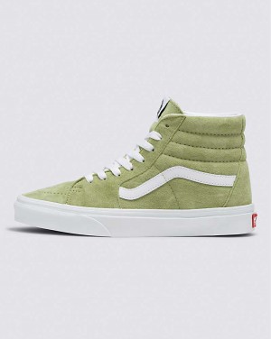 Vans Sk8-Hi Pig Süet Ayakkabı Kadın Yeşil | Türkiye FIJ012457