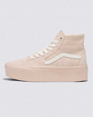 Vans Sk8-Hi Tapered Stackform Süet Ayakkabı Kadın Pembe | Türkiye TQN306849