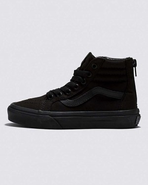 Vans Sk8-Hi Zip Ayakkabı Çocuk Siyah | Türkiye ILB709541