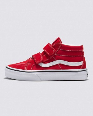 Vans Sk8-Mid Reissue V Ayakkabı Çocuk Kırmızı Beyaz | Türkiye JNW041785