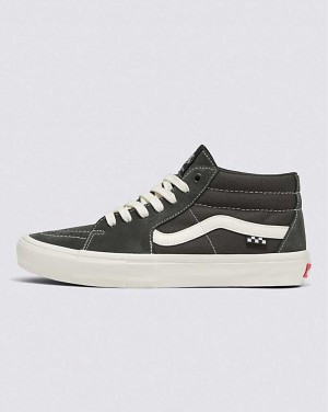 Vans Skate Grosso Mid Kaykay Ayakkabısı Kadın Gri | Türkiye TZM840763