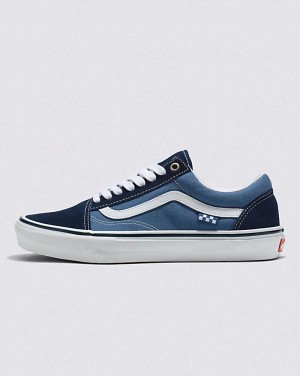 Vans Skate Old Skool Kaykay Ayakkabısı Erkek Lacivert Beyaz | Türkiye PUH856037