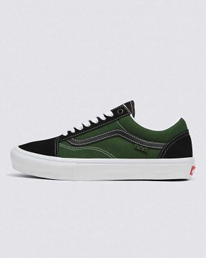 Vans Skate Old Skool Safari Kaykay Ayakkabısı Erkek Siyah Yeşil | Türkiye SAZ570268