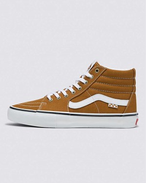 Vans Skate Sk8-Hi Kaykay Ayakkabısı Kadın Kahverengi | Türkiye ADX671809