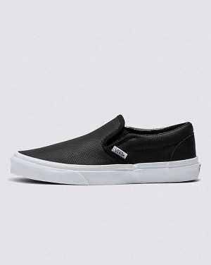 Vans Slip-On Perf Deri Ayakkabı Erkek Siyah | Türkiye NUB541062