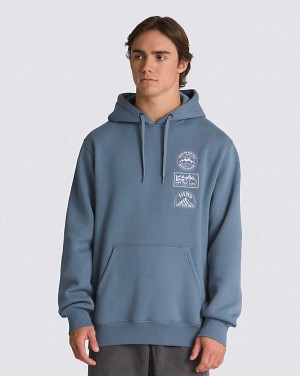 Vans Sun Peak Pullover Kapşonlu Erkek Mavi | Türkiye FQT538610