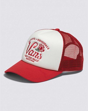 Vans Winding Yol Trucker Şapkalar Erkek Kırmızı | Türkiye AOU460732