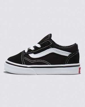 Vans Yürümeye Başlayan Old Skool Ayakkabı Çocuk Siyah Beyaz | Türkiye FAB206714