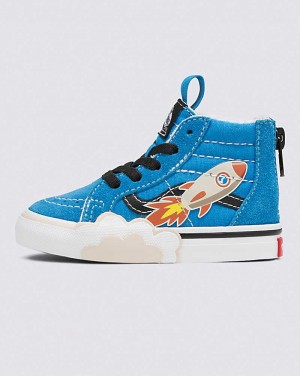 Vans Yürümeye Başlayan Sk8-Hi Zip Rocket Ayakkabı Çocuk Mavi | Türkiye MCK576139