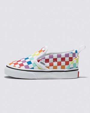 Vans Yürümeye Başlayan Slip-On V Checkerboard Ayakkabı Çocuk Renkli | Türkiye GHJ789461