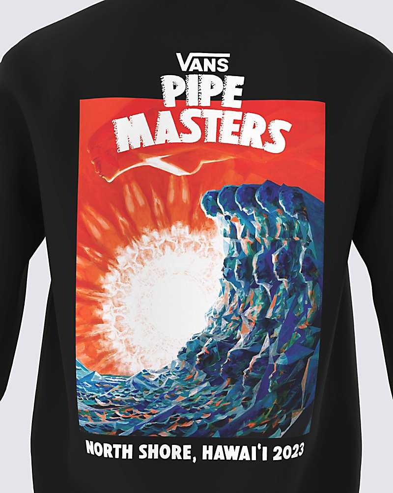 Vans 2023 Pipe Masters Poster Pullover Kapşonlu Erkek Siyah | Türkiye QYF672408