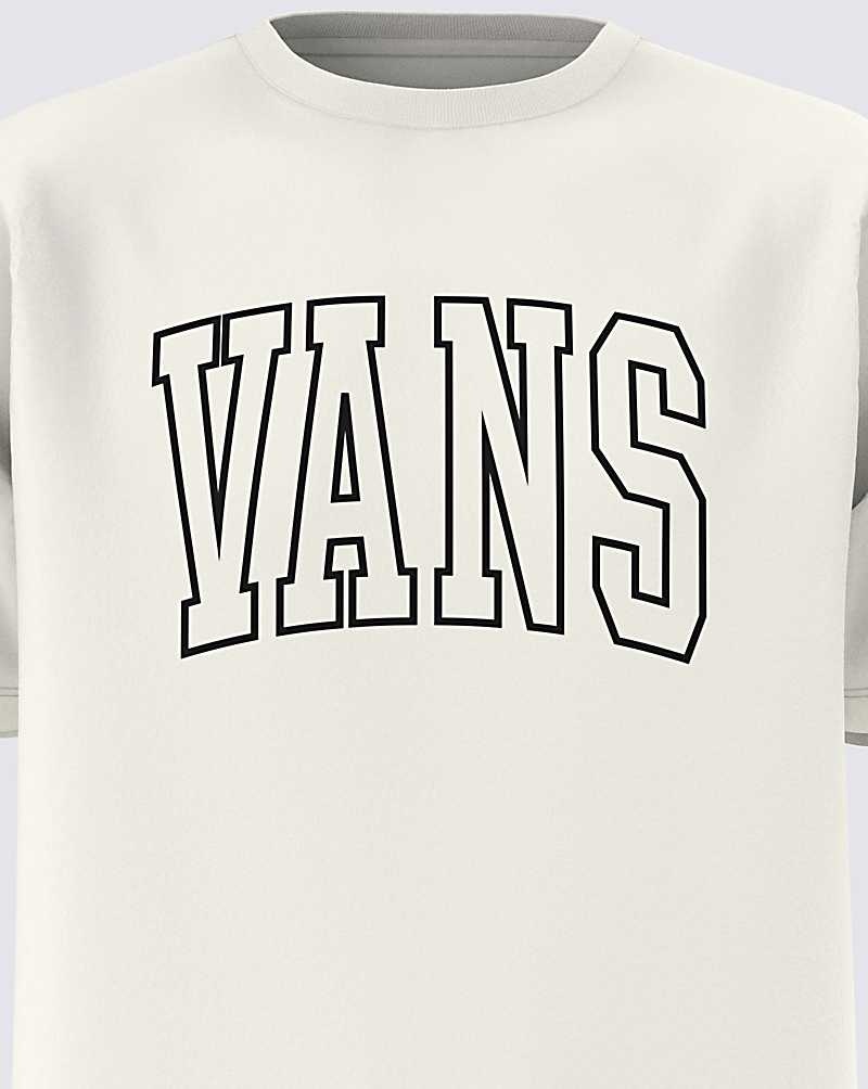 Vans Arched Line Tişört Erkek Beyaz | Türkiye DQK058619