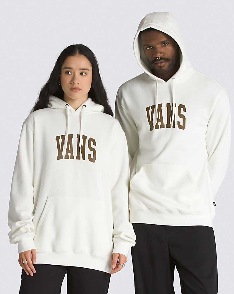 Vans Arched Pullover Kapşonlu Erkek Beyaz | Türkiye CYH493072