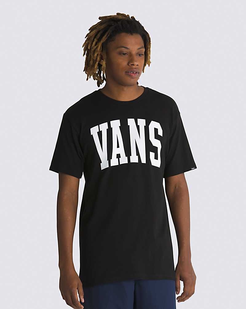 Vans Arched Tişört Erkek Siyah | Türkiye PWT046851