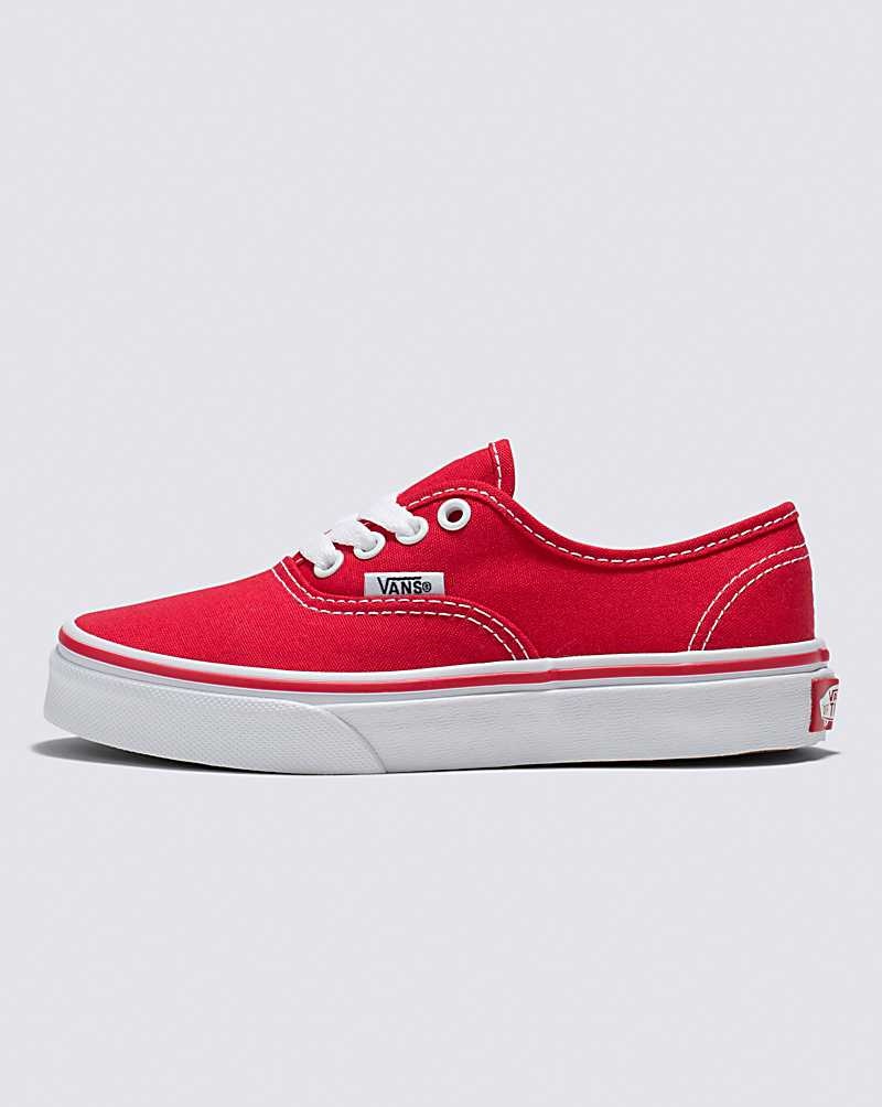 Vans Authentic Ayakkabı Çocuk Kırmızı Beyaz | Türkiye NBQ156379