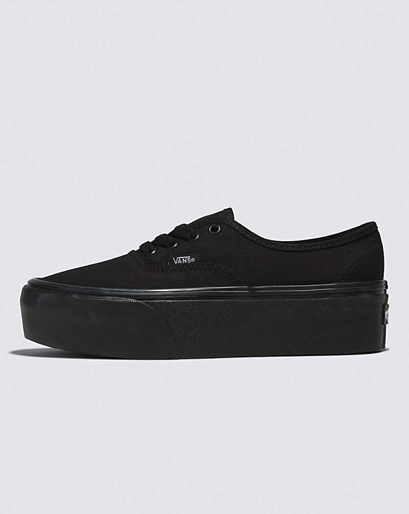 Vans Authentic Stackform Ayakkabı Kadın Siyah | Türkiye JKL629854